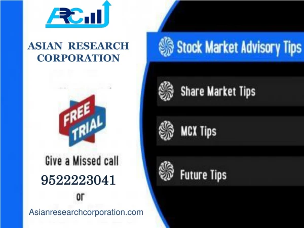 Asian Research Corporation provides 2 Days free trail For Stock Market trading.