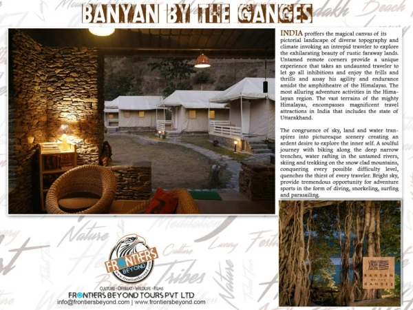 Banayan by the Ganges - A Nature Retreat - Nature Resort - Devprayag Pauri Garhwal - Uttarakhand India