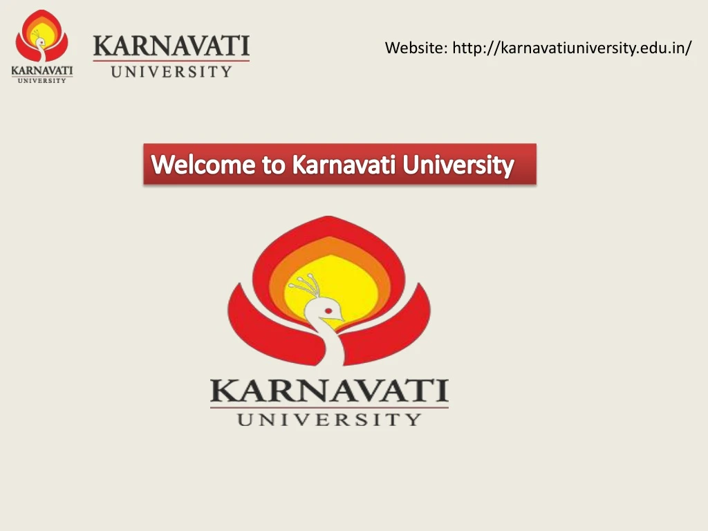 website http karnavatiuniversity edu in