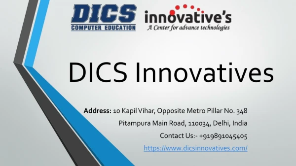 Get the Best Digital Marketing institute in Pitampura - DICS Innovatives