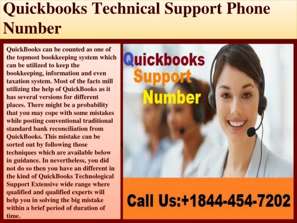Quickbooks Customer Support Phone Number @ 1844-454-7202