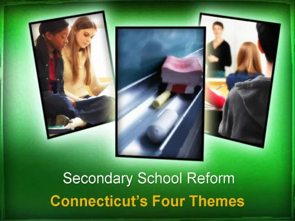 Secondary School Reform