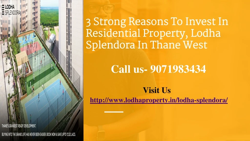 3 strong reasons to invest in residential property lodha splendora in thane west