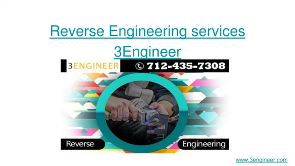 Reverse Engineering Services _ 3Engineer