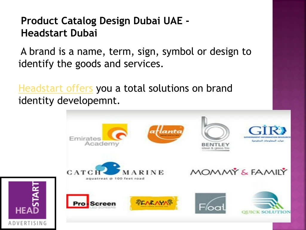 product catalog design dubai uae headstart dubai