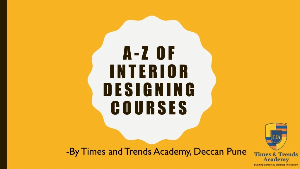 a z of interior designing courses
