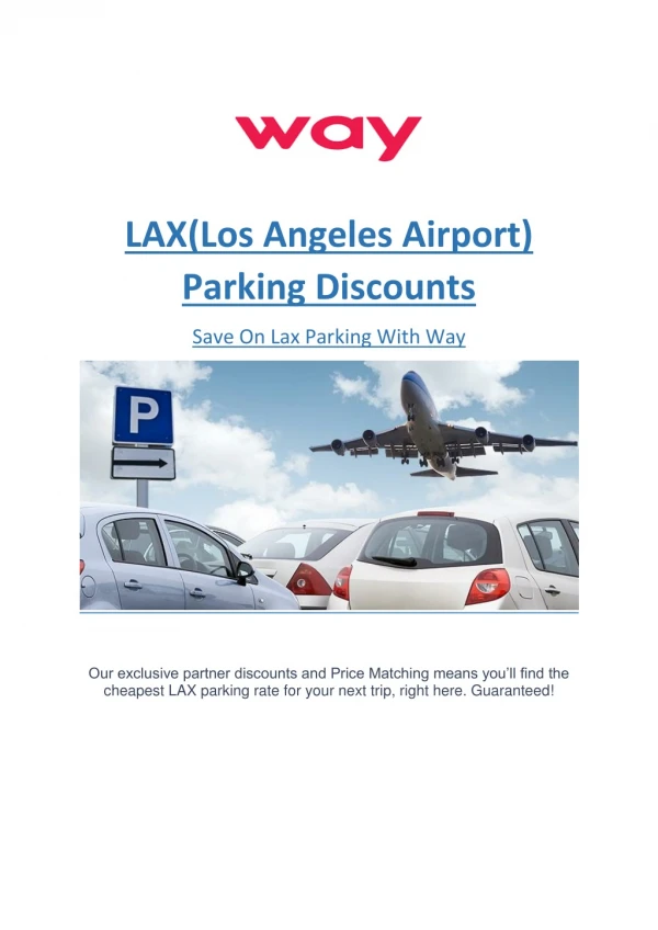 Save on LAX Parking with Way