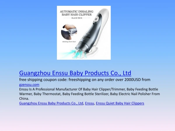 Automatic inhaling baby hair clipper