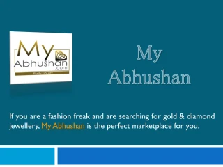 Advantages of buying jewellery online from MyAbhushan.com
