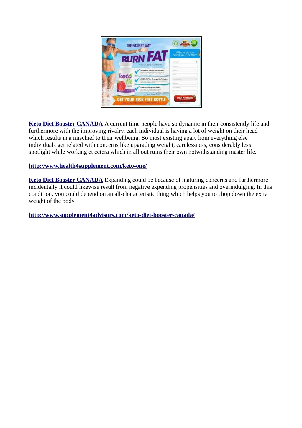 keto diet booster canada a current time people