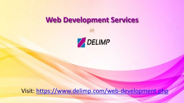 Web Development Services at Delimp for Custom Website Development