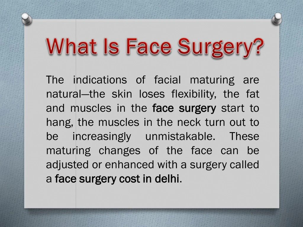 what is face surgery