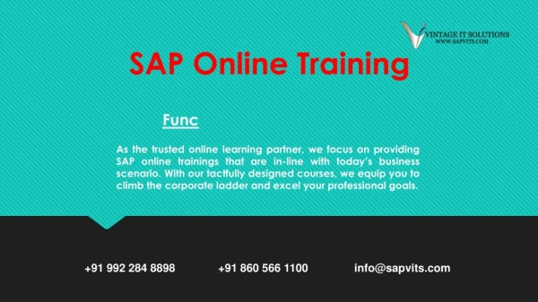 SAP Training Center in Pune | SAP PPT | SAP Course in Pune with course fees