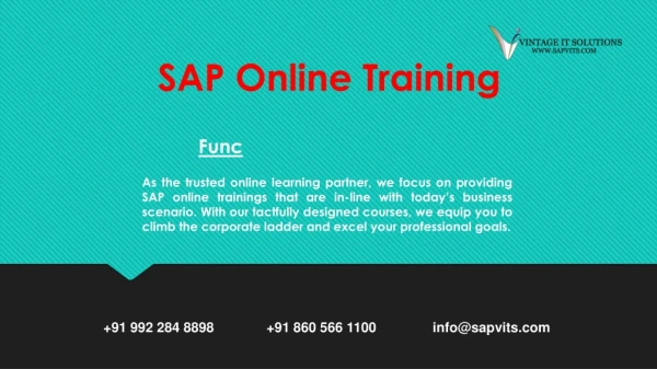 sap online training