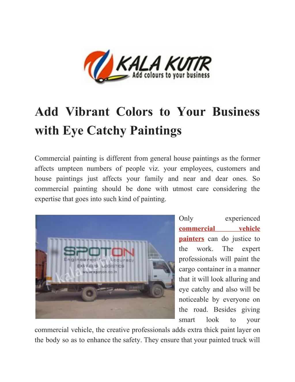 add vibrant colors to your business with