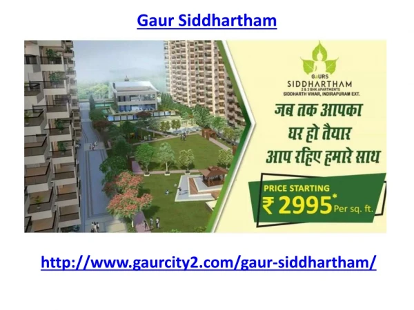 Gaur Siddhartham Ghaziabad Housing Complex