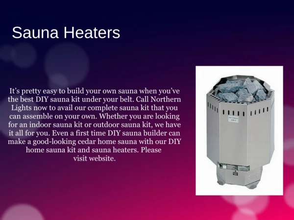 Best Quality Sauna Heaters