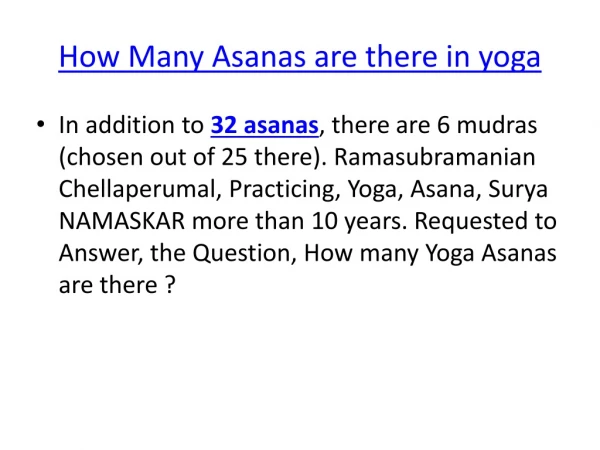 How Many Asanas are there in yoga|yoga Asanas