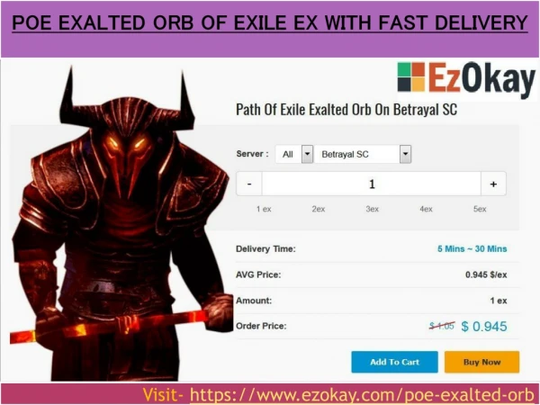 Poe Exalted orb of exile Ex with Fast Delivery
