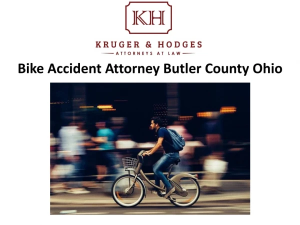 Bike Accident Attorney Butler County Ohio