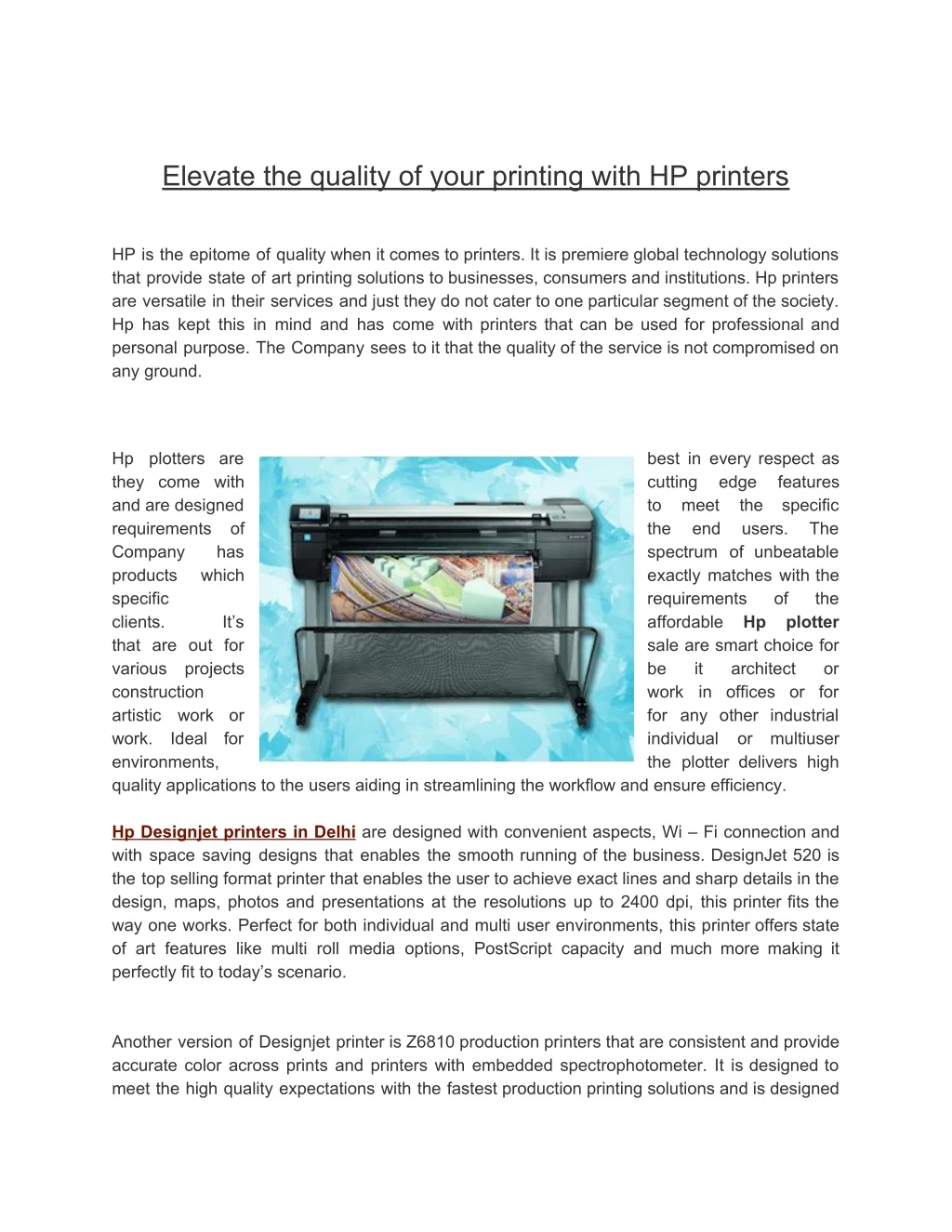 elevate the quality of your printing with