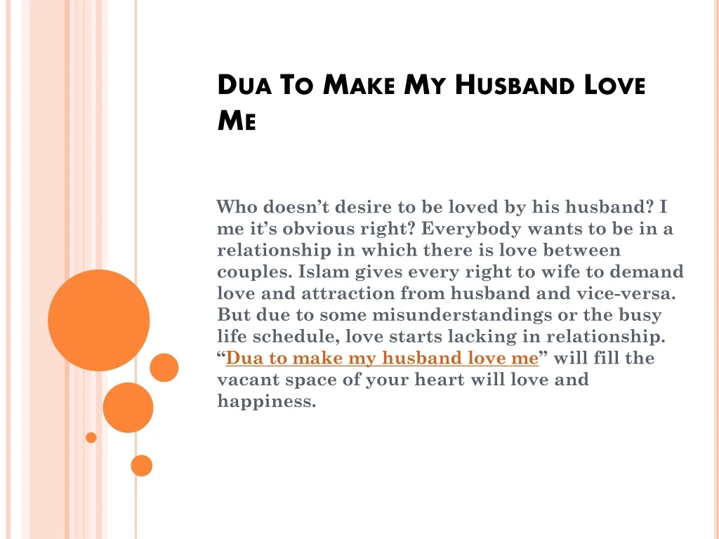 dua to make my husband love me