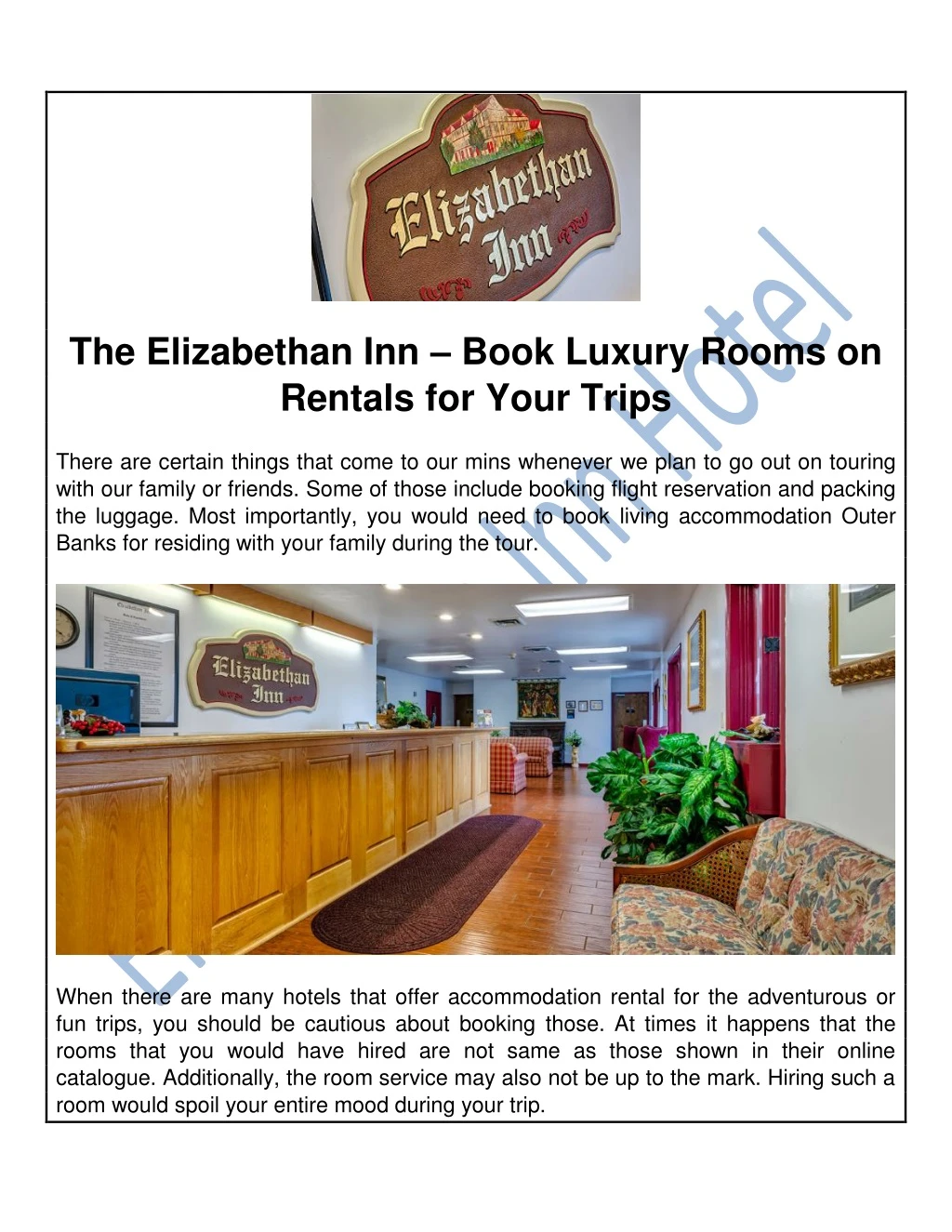 the elizabethan inn book luxury rooms on rentals