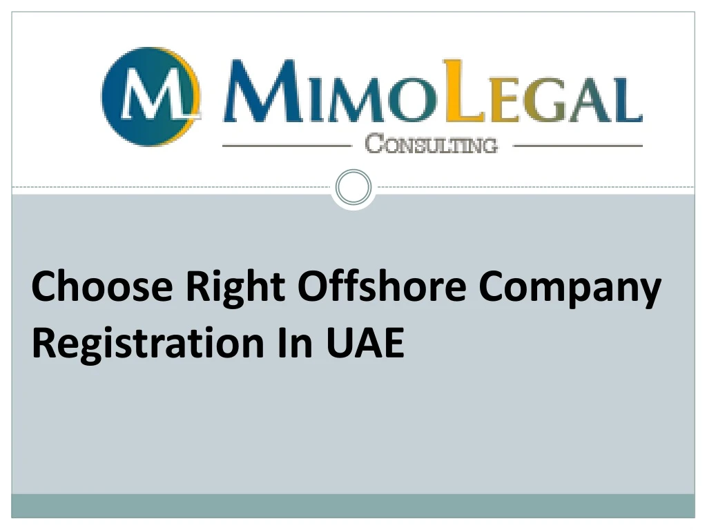 choose right offshore company registration in uae
