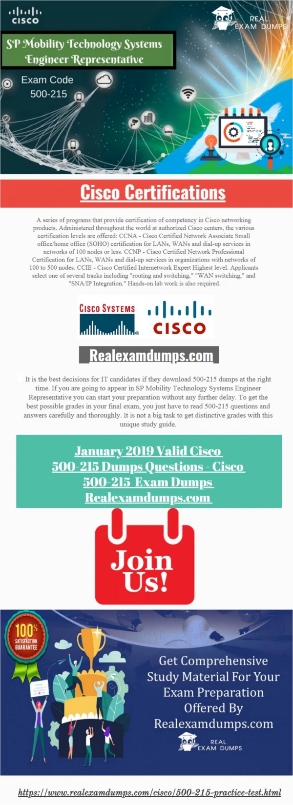 Get Cisco 500-215 Exam Study material | Realexamdumps.com