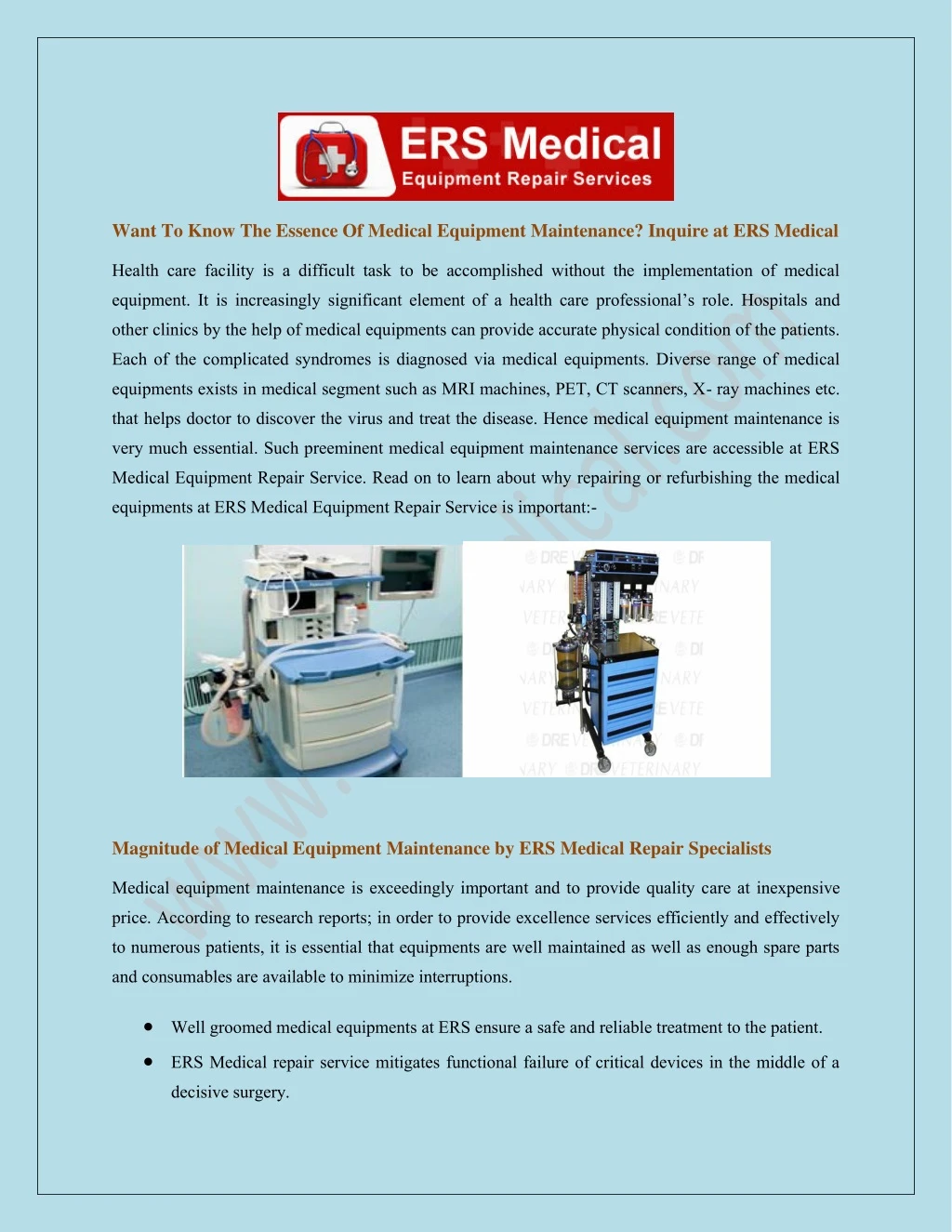 want to know the essence of medical equipment