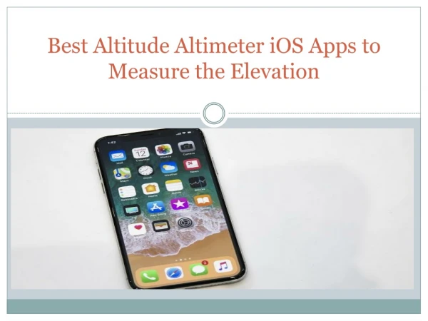 Best Altitude Altimeter iOS Apps to Measure the Elevation