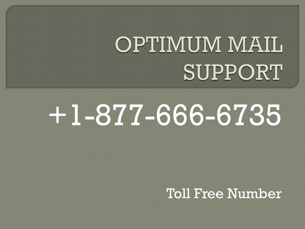optimum mail support