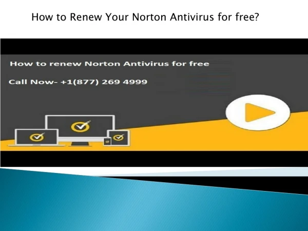 How to Renew Your Norton Antivirus for free?