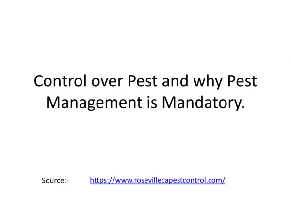 pest control