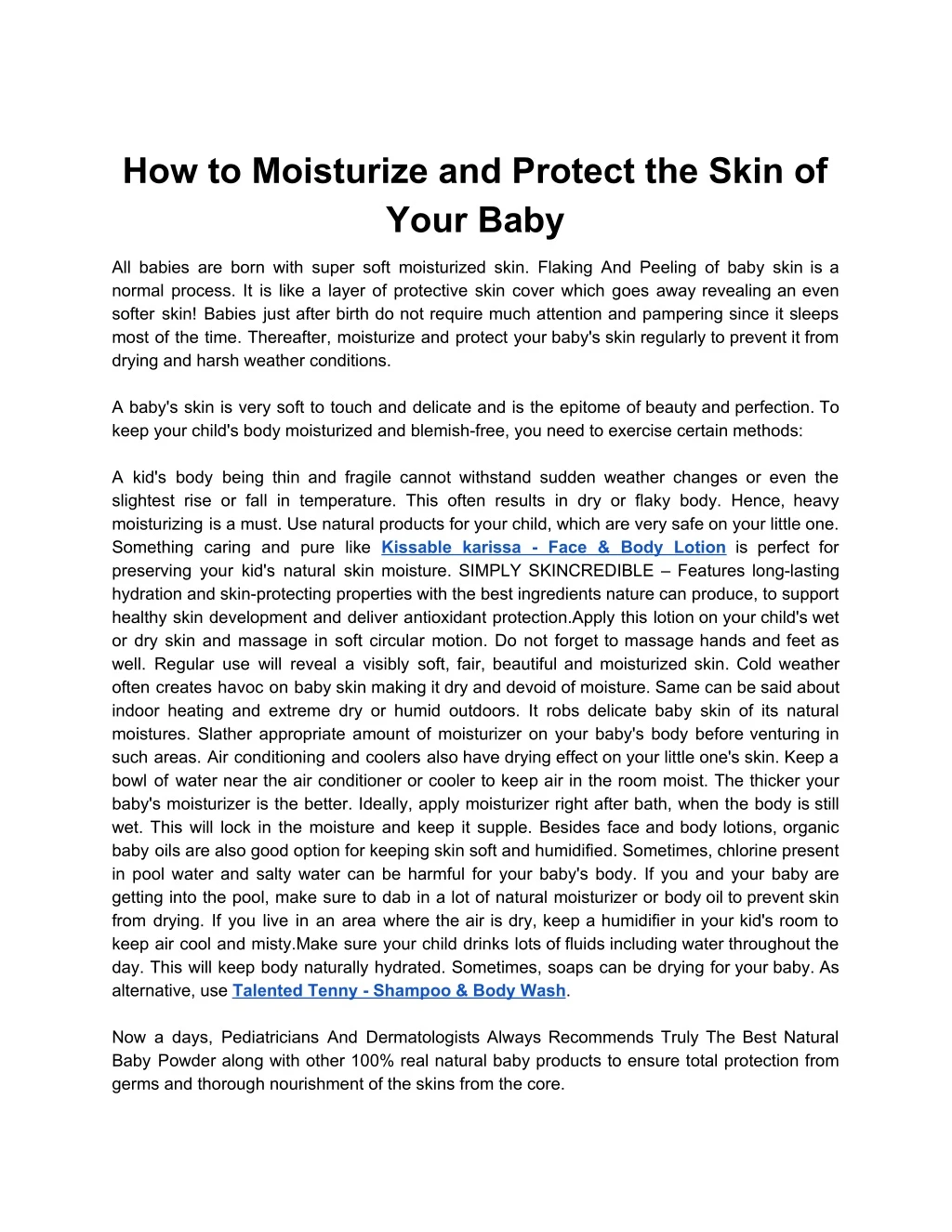 how to moisturize and protect the skin of your