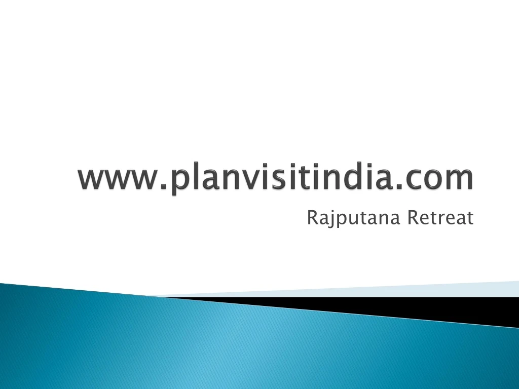 www planvisitindia com
