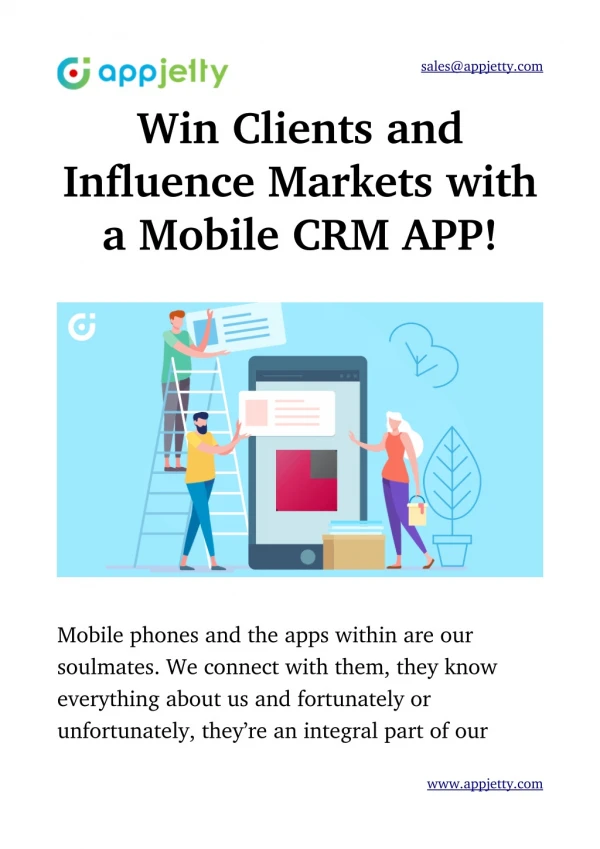 Win Clients and Influence Markets with the Help of a CRM Mobile APP!