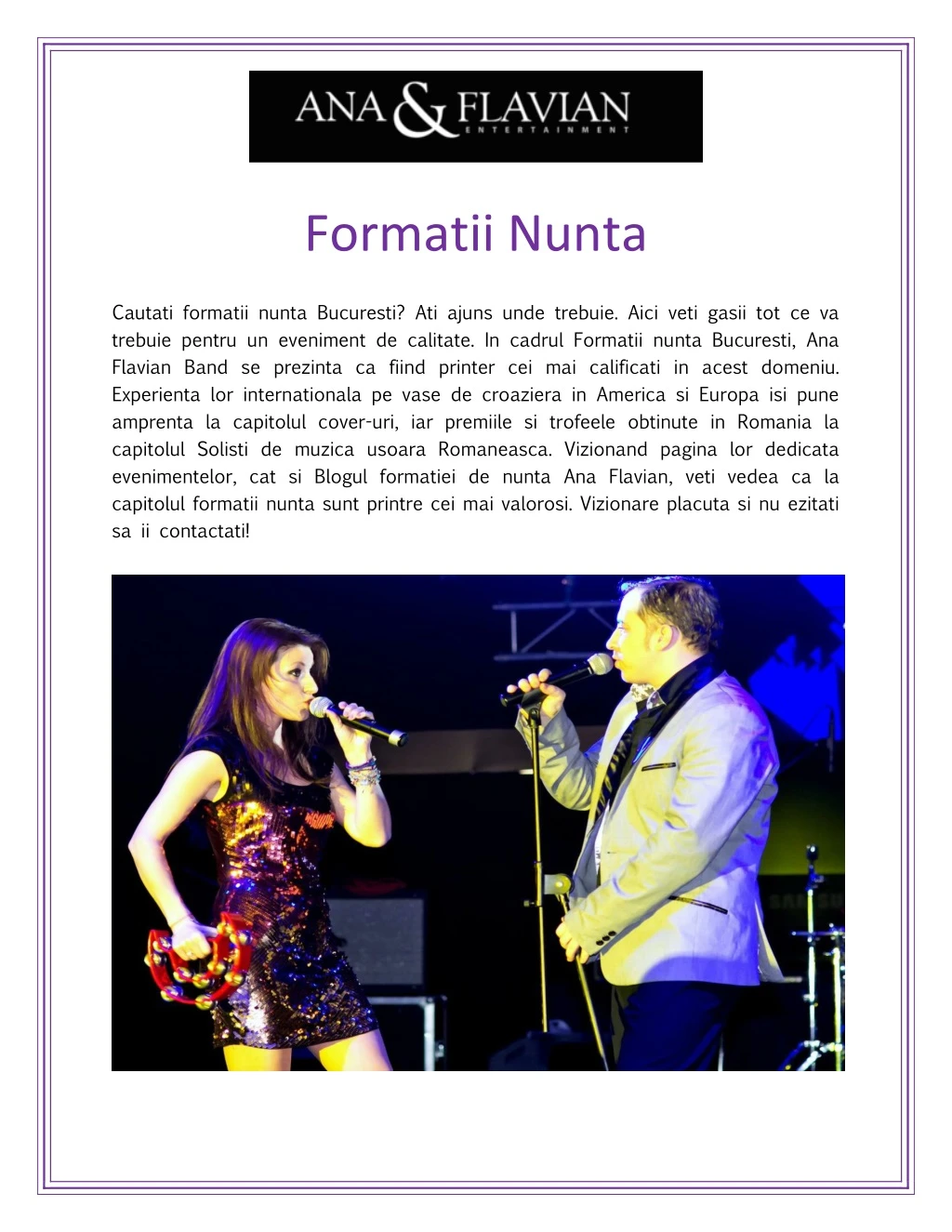 formatii nunta