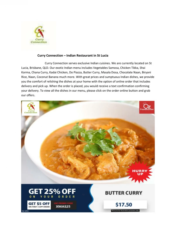 30% Off -Curry Connection-St Lucia - Order Food Online