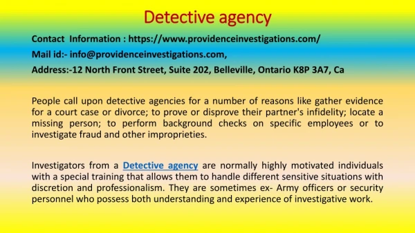 How to Find a Discreet Detective Agency Online