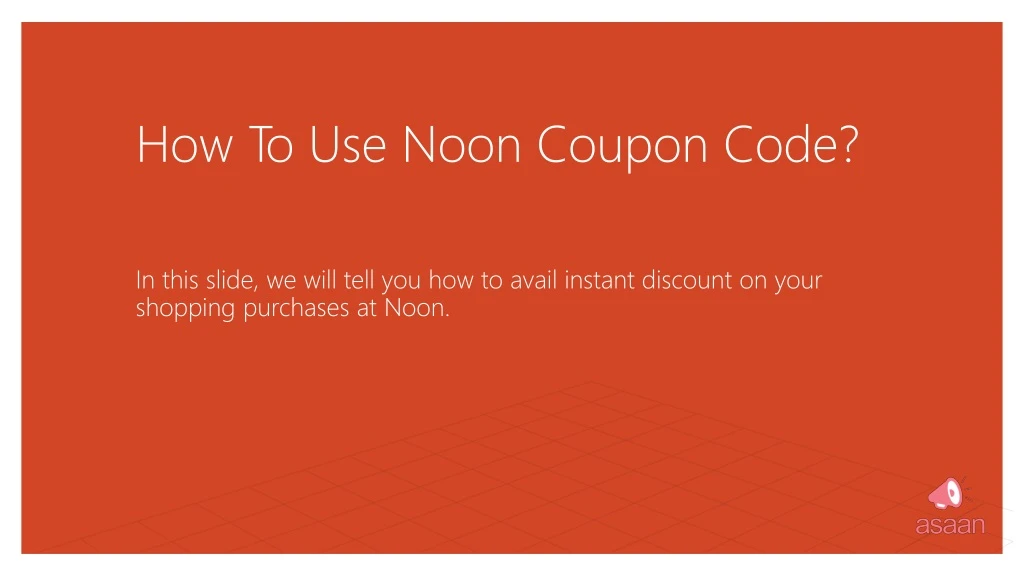 how to use noon coupon code