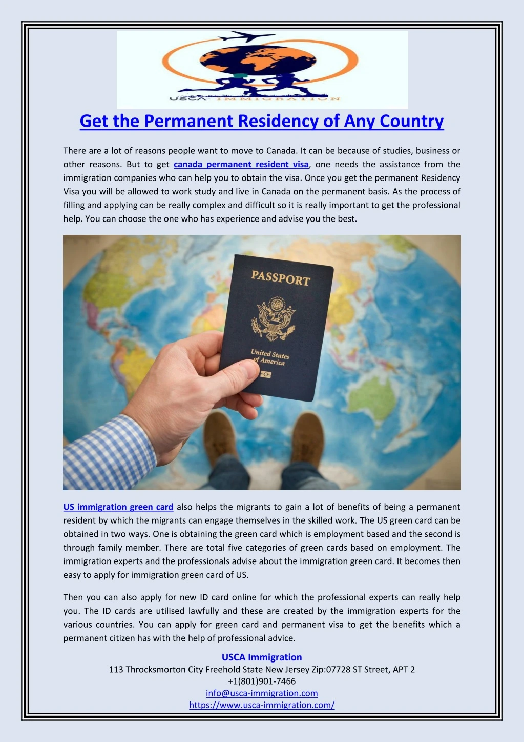 get the permanent residency of any country