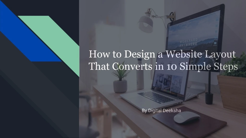 how to design a website layout that converts