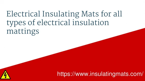 Electrical Insulating Mats for all types of electrical insulation mattings