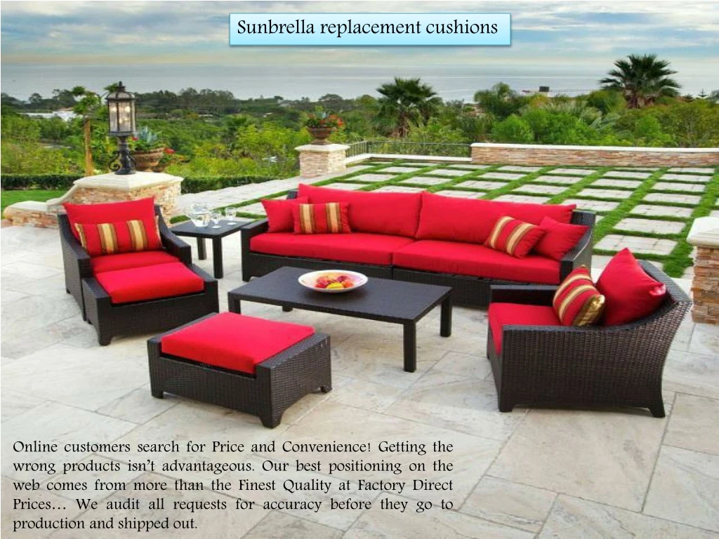 sunbrella replacement cushions