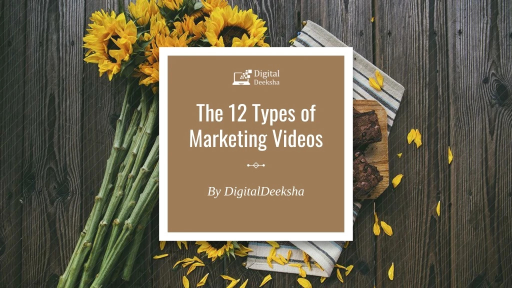 the 12 types of marketing videos