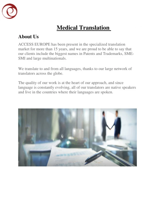 Medical translation 