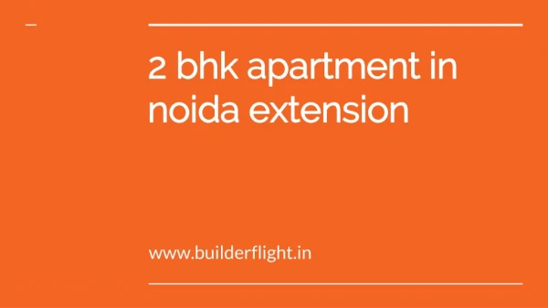 2 bhk apartment in noida extension