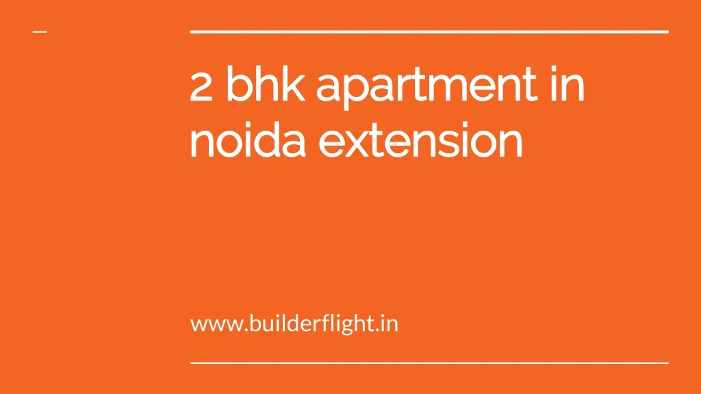 2 bhk apartment in noida extension