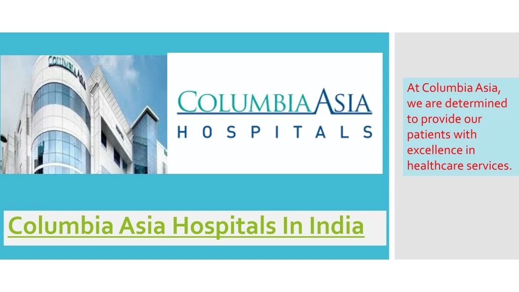 columbia asia hospitals in india